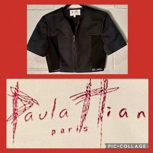 Paula Hian Size 6 Black ZIP Bolero/Jacket
